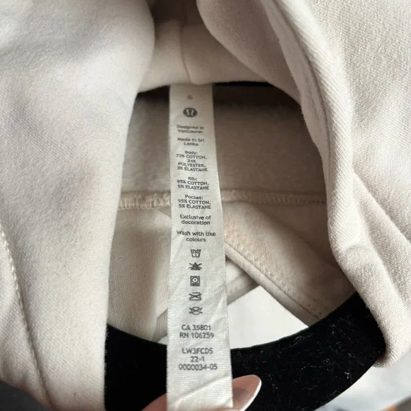 Women's lulu Scuba hoodie in Bone - Picture 6 of 7